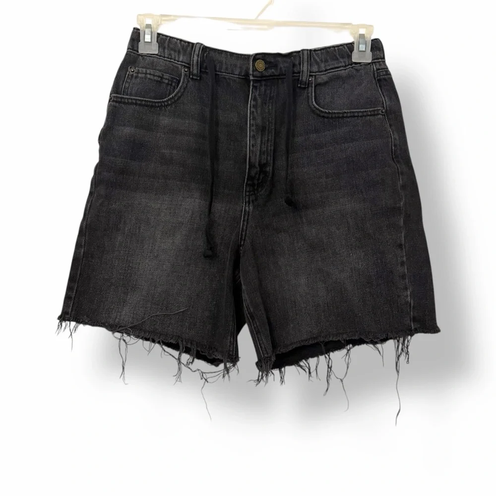 Urban‎ Outfitters BDG Pull On Baggy Denim Shorts Black